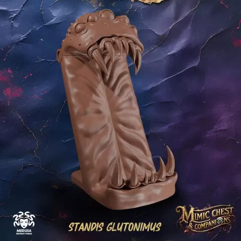 Standis Glutonimus - Mimic Chest & Companions (Mobile Stand & Tablet Stand) by Medusa Fantasy Forge