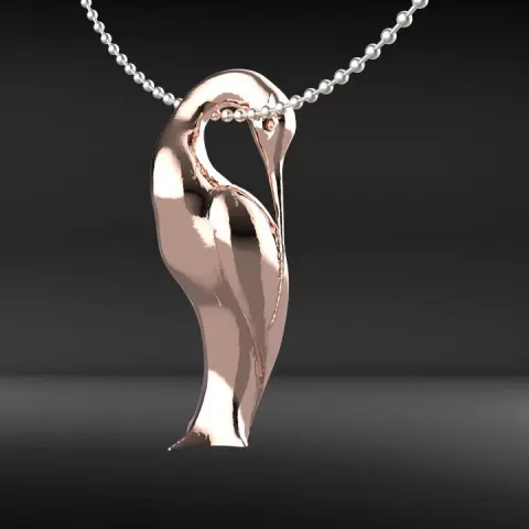 Elegant Swan Pendant – A Symbol of Grace and Beauty by muguet