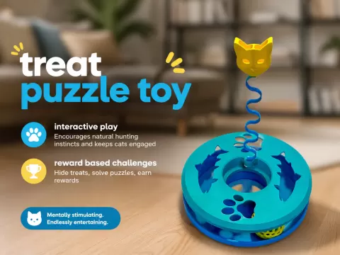 Cat Treat Puzzle / Toy - No AMS required
