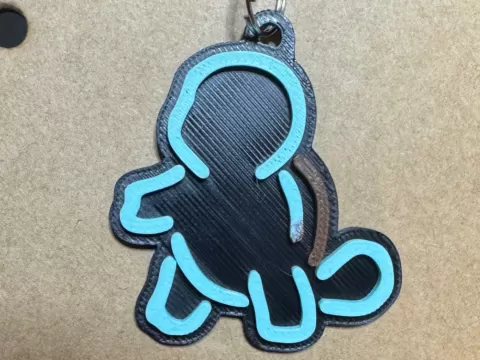Shuttle Neon Sign Inspired Keychain