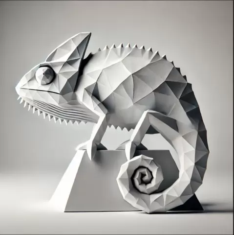 Low poly Camelion