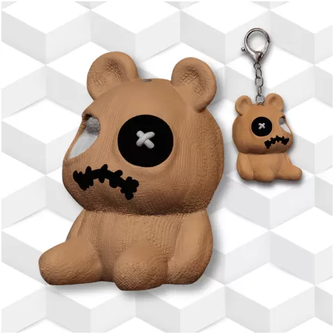 voodoo teddy bear keychain