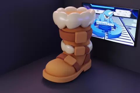 Bota cartoon RPG.stl