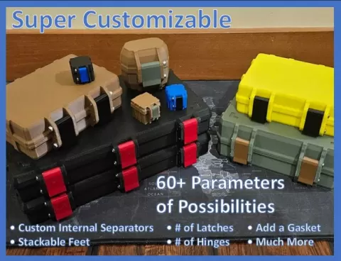 Super Customizable Rugged Box in OpenSCAD