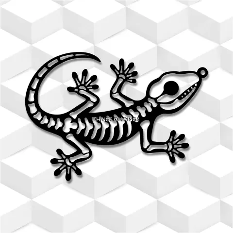 lizard skeleton fossil
