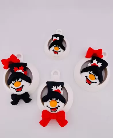 Snowman Ornament Set