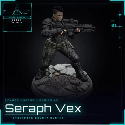 Seraph Vex - Cyberpunk Figure