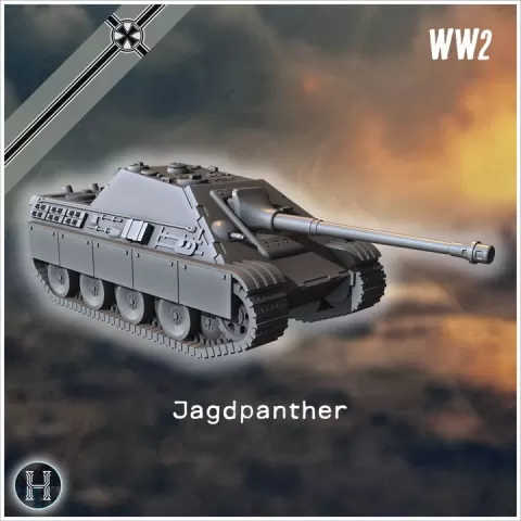 Jagdpanther German heavy tank destroyer (3) - Germany Eastern Western Front Normandy Italy Berlin Bulge WWII by Hartolia Miniatures