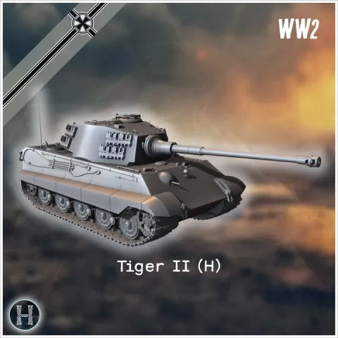 King Tiger II 2 German heavy tank (4) - Germany Eastern Western Front Normandy Italy Berlin Bulge WWII by Hartolia Miniatures