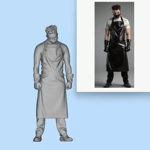 461, 1:64 Scale Model Figure = Butcher
