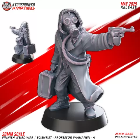 Scientist | Professor Vaananen - A | Finnish Weird War ww2 by Kyoushuneko Miniatures