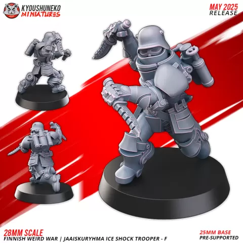 Ice Shock Trooper - F | Finnish Weird War ww2 by Kyoushuneko Miniatures