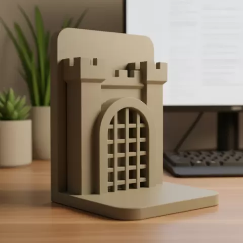 book organizer High Detail book holder book holder 3D Model STL File desk organizer Ready for Clean and Smooth 3D Printing