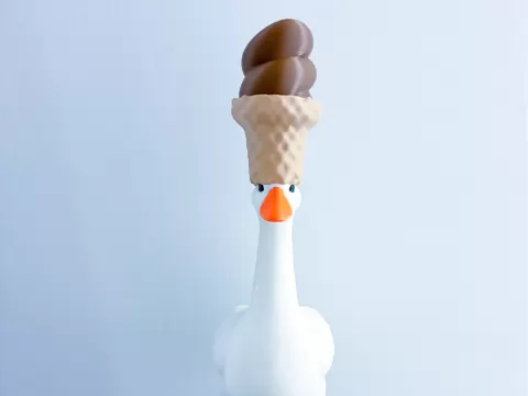 Ice Cream Cone Hat Desk Goose Gear