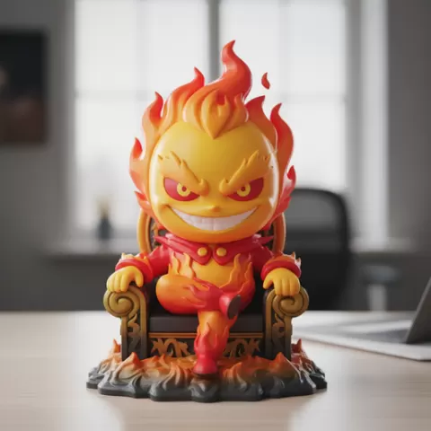 Calcifer Organizer — Howl’s Moving Castle anime desk figure Smart Design anime 3d print anime figurine 3D Model STL manga character figurine Ready for High Quality 3D Printing