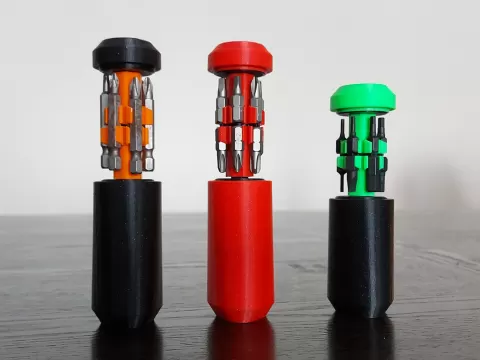 Pocket size driver bit case V2