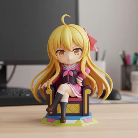 Kirino Kosaka — Oreimo anime Great Looking figurine anime figurine 3D Printable STL File anime desk figure for Creative Print Projects