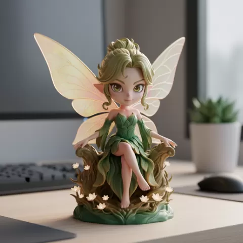 Tinker Bell — Peter Pan / Disney anime mini statue Well Crafted anime collectible figure anime figurine 3D Model STL File kawaii anime figurine for Creative 3D Printing