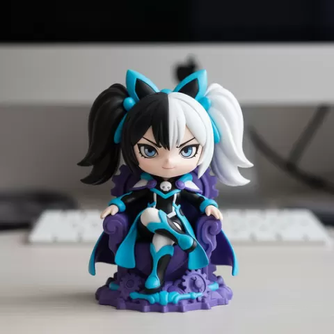 Skullpanda (Super Powerful Girls Set) — Pop Mart Designer Toy anime fan art statue Simple Creative manga character figurine anime figurine 3D Printable STL Model anime character statue for DIY 3D Printing Projects