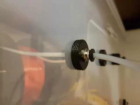 Knurled PC4-M6 PTFE Drybox Feeder