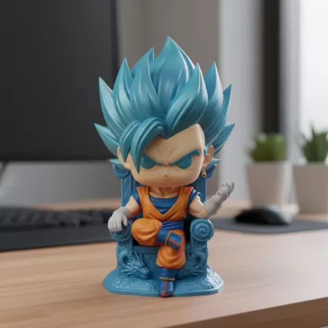 Vegito (Funko Pop Style) — Dragon Ball Z anime display statue Stylish anime anime figurine 3D Printable STL Model manga character figurine Download