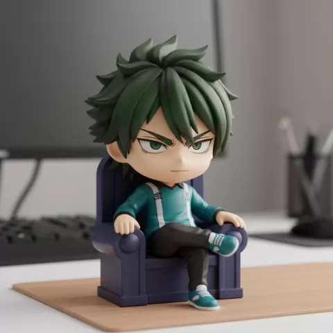 Rin Itoshi — Blue Lock manga character figurine Cool Printable anime anime figurine 3D Model STL File anime fan art statue