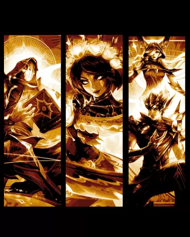Fan art in Hueforge - League of Legends friends and enemies - Bookmark set 3
