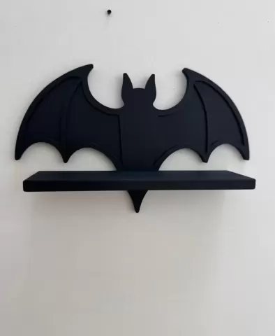 Bat Shelf | Gothic Wall Decor & Display (STL + 3MF)