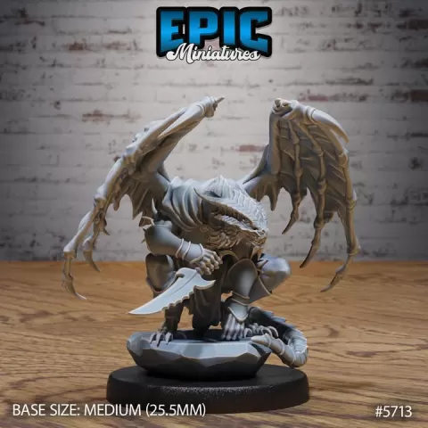 Draconian Rogue / Dragon Humanoid / Dragonmen / Dragonborn Army / Draconic Beast / Drake Creature / Dragonkin Encounter by Epic-Miniatures