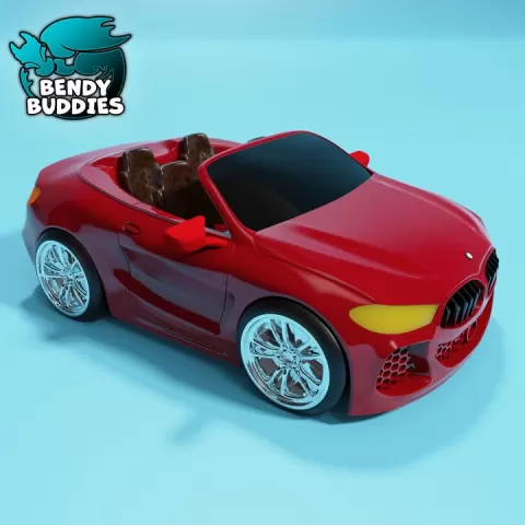 Cabrio / Car Model Kit / Articulated Racer Vehicle / DIY Racing Figure / Auto Statue / Home Decoration by Bendy Buddies
