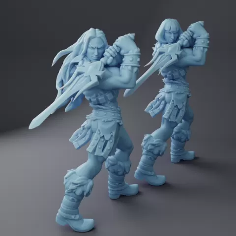 Himbro the Barbarian ( Male Barbarian / Human Warrior / He-Man ) by Twin Goddess Miniatures
