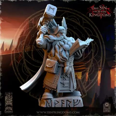Kromnir, Rune Scryer by The Beholder Miniatures