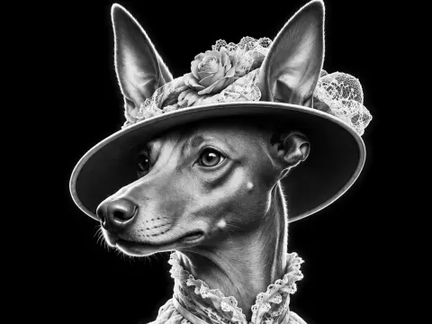 Lady Cirneca dell'Etna - Victorian Dog Portrait