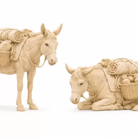 MULAS DE CARGA CON ALFORJAS – FIGURAS BELÉN VICK 3D STL PARA IMPRESIÓN EN RESINA
