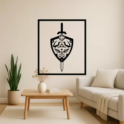 Link Triforce Wall Art Framed