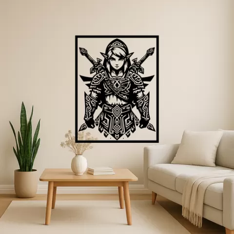 Link Triforce Wall Art Framed
