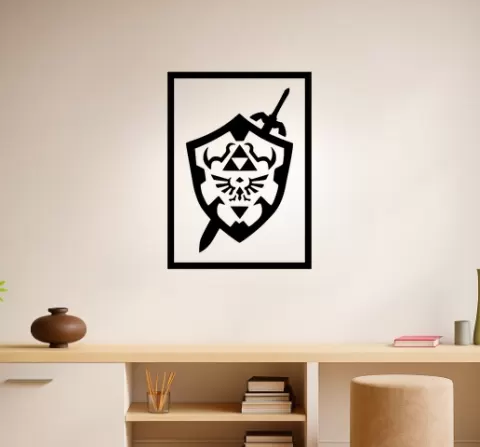 Link Triforce Wall Art Framed
