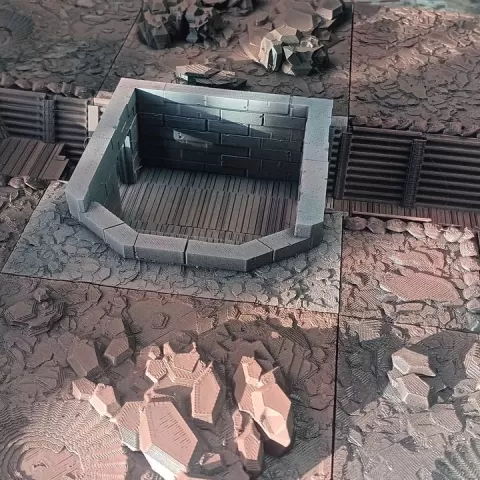 Trench bunker - prototype - stand-alone by BlackSheepScenery