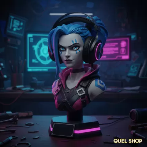 Jinx Arcane Headphone Stand STL