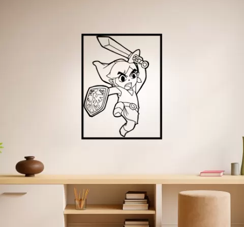 Link Ocarina Wall Art Framed