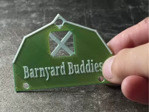 barn keychain