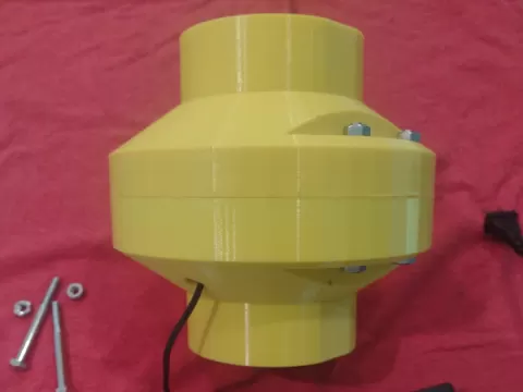 PVC 3 " Inline 120mm Fan Housing