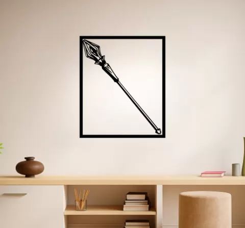 Link Magical Staff Wall Art Framed