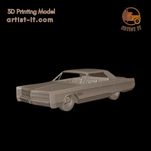 chrysler 300 1968 3d print model