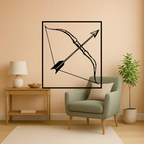 Link Bow And Arrow Wall Art Framed