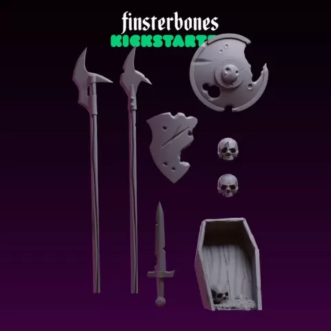 finsterbones Graveyard bits - skulls & bits by finsterfey