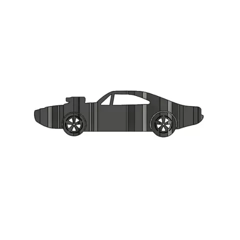 Charger 3d Flip Art Inspired by Dominic Toretto in Fast and Furious