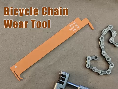 Bicycle chain wear indicator