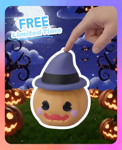 Pumpkin Clicker Keychain (Single Color)