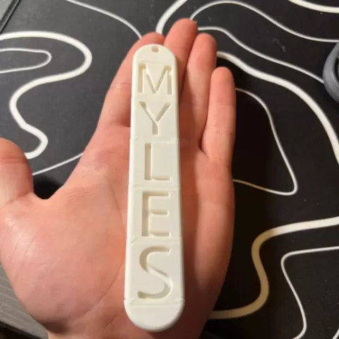 Modular Name Keychain